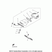 Схема вузла: Задній ліхтар (Стоп-сигнал) Yamaha XV250 V-Star