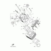 Схема вузла: Циліндр Yamaha TTR125 TT-R125