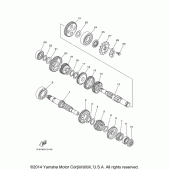 Схема вузла: Трансмісія Yamaha TTR230 TT-R230