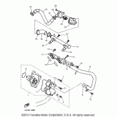 Схема вузла: Водяний насос Yamaha YZF600R Thundercat