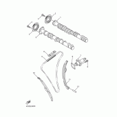 Схема вузла: Arbre a cames та chaine Yamaha YZF-R1 R1