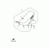 Схема вузла: Сидіння Yamaha TTR225 TT-R225