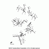 Схема вузла: Підніжки та підставка Yamaha YZF-R1 R1S Limited Edition