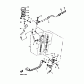 Схема вузла: Задній гальмівний циліндр Yamaha XJ900 Diversion