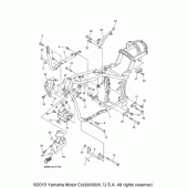 Схема узла: Рама Yamaha XVS1100 V-Star Custom