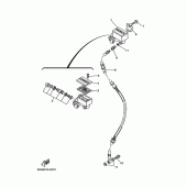 Схема вузла: Передній майстер циліндр 2 (4DN5,6) Yamaha SRV250 Renaissa