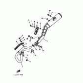 Схема узла: Выхлопная система Yamaha TW125