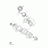 Схема узла: Коленчатый вал и Поршень Yamaha YZF-R1 R1