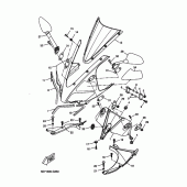 Схема узла: Облицовочные элементы 2 Yamaha YZF-R125