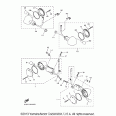 Схема вузла: Поворотники Yamaha XVS1300 Stryker
