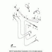 Схема вузла: Кермо та Тросики Yamaha XV250 V-Star