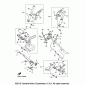 Схема вузла: Підніжки та Підставка Yamaha XVS1300 Stryker