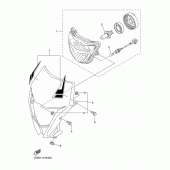 Схема узла: Фара Yamaha WR450F