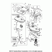 Схема вузла: Паливний бак Yamaha XT250 XT250