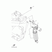 Схема вузла: Задня підвіска Yamaha TDM900