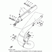 Схема узла: Выхлопная система Yamaha WR250 WR250Z