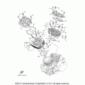 Схема узла: Головка цилиндра Yamaha XV1600 Midnight Star