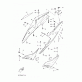 Схема вузла: Бічна кришка Yamaha YZF-R125