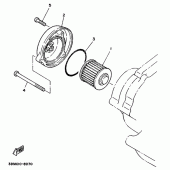 Схема узла: Масляный фильтр Yamaha XV250 Virago