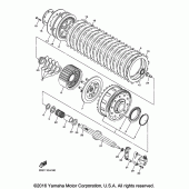 Схема вузла: Зчеплення Yamaha VMX17 V-MAX