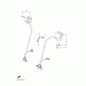 Схема вузла: Пульт управління рульовий та Важіль Yamaha VMX17 V-MAX