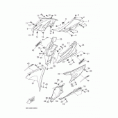 Схема узла: Облицовочные элементы 1 Yamaha YZF-R125