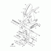 Схема узла: Задний рычаг и Подвеска Yamaha TDM900