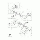 Схема узла: Поворотники Yamaha YBR125