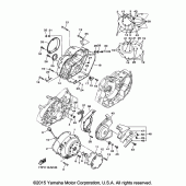 Схема вузла: Кришки картера 1 Yamaha XVS950 Bolt R-Spec