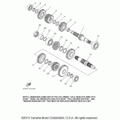 Схема узла: Трансмиссия Yamaha XV1600 Midnight Star