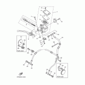 Схема узла: Передний тормозной цилиндр Yamaha TDM900