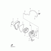 Схема узла: Впускная система 2 Yamaha XVS1300 Midnight Star