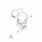 Схема узла: Облицовочные элементы 1 Yamaha XT225 XT225