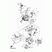 Схема вузла: Впускна система 1 Yamaha XVS1300 XVS1300 Custom