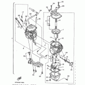 Схема узла: Карбюратор Yamaha XV750 Virago