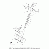 Схема вузла: Рульовий механізм Yamaha XVS1300 Stryker