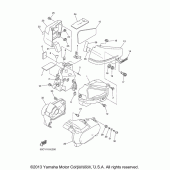 Схема вузла: Бічна кришка Yamaha XVS650 V-Star Classic
