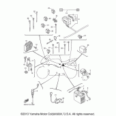 Схема вузла: Електроустаткування (2) Yamaha YZF600R Thundercat