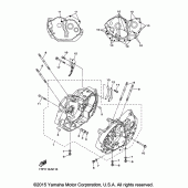 Схема вузла: Картер двигуна Yamaha XVS950 Bolt C-Spec