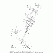 Схема узла: Рулевой механизм Yamaha XVS1300 V-Star Tourer