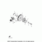 Схема вузла: Привід стартера Yamaha XVS950 Bolt
