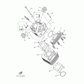 Схема узла: Цилиндр Yamaha YBR125