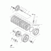 Схема вузла: Зчеплення Yamaha YZ250 YZ250FX
