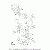 Схема вузла: Паливний бак Yamaha YZF600R Thundercat