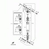Схема вузла: Задня підвіска Yamaha YZ125