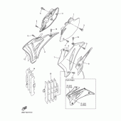 Схема узла: Боковая крышка Yamaha YZ450F YZ450F