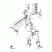 Схема вузла: Передній гальмівний циліндр Yamaha YZF-R1 R1