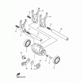 Схема вузла: Вал перемикання Yamaha YZ250 YZ250F