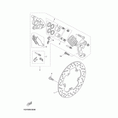 Схема узла: Передний тормоз Yamaha YP250 X-MAX