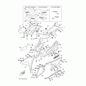 Схема узла: Облицовочные элементы 1 Yamaha YZF-R125